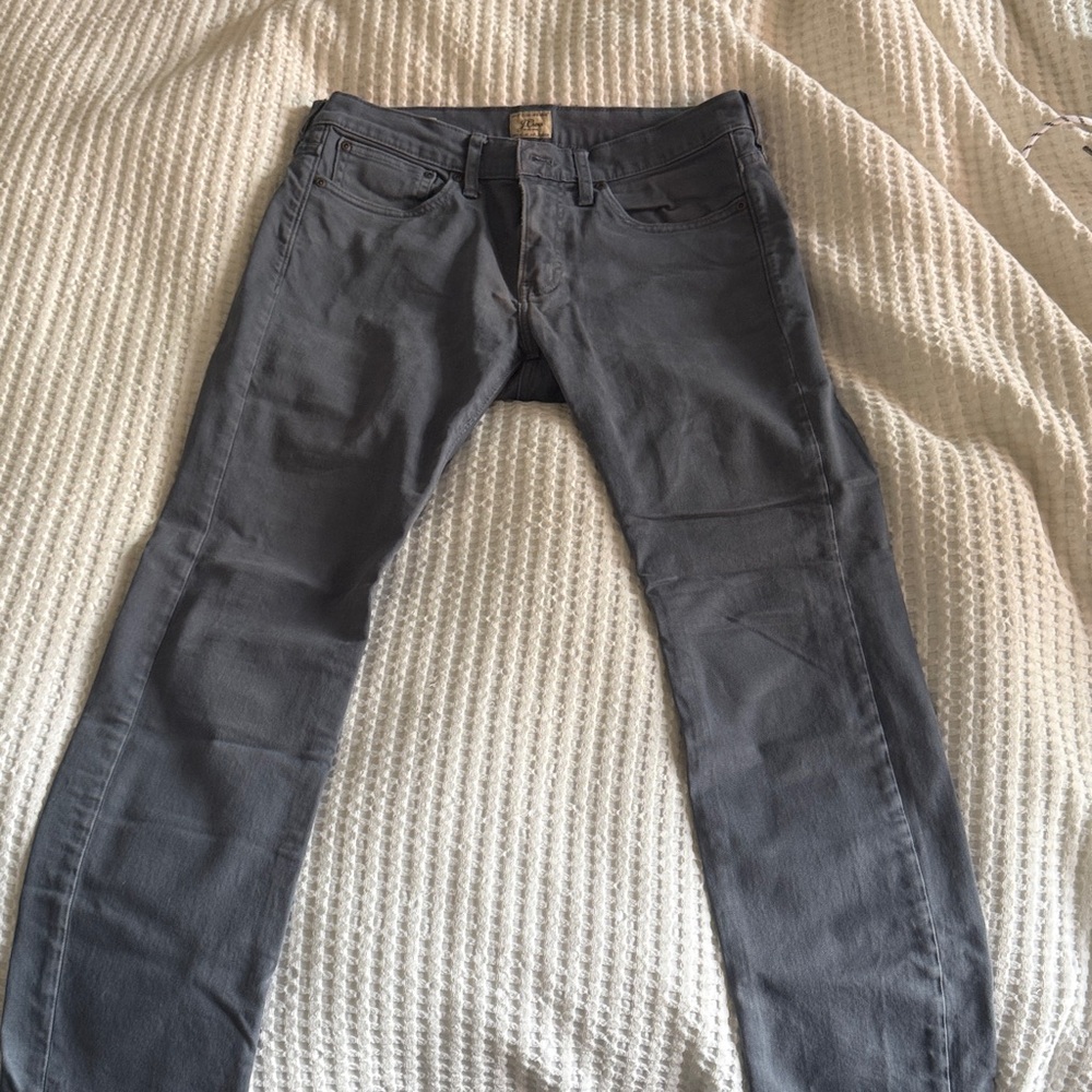 J. Crew Men's Gray/Blue Slim Jeans